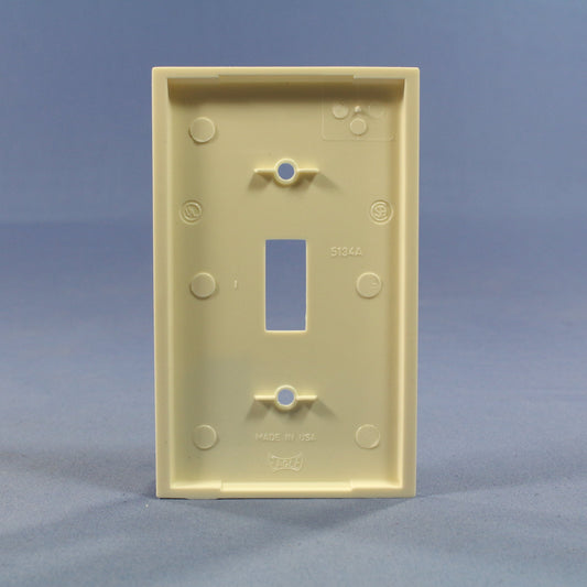 Eagle 5134A Almond 1-Gang Toggle Switch Unbreakable Nylon Standard Wallplate