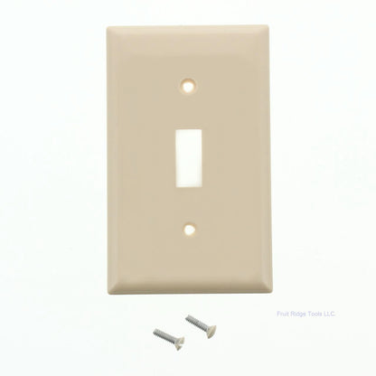Eagle 5134V Ivory 1-Gang Toggle Switch Unbreakable Standard Wallplates 10-Pack