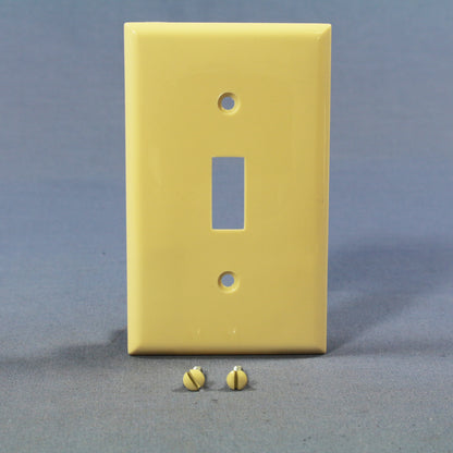 Eagle 5134V Ivory 1-Gang Toggle Switch Unbreakable Nylon Standard Size Wallplate