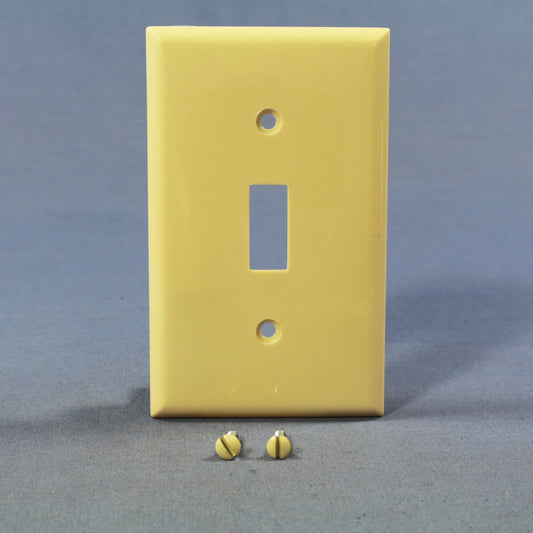 Eagle 5134V Ivory 1-Gang Toggle Switch Unbreakable Nylon Standard Size Wallplate