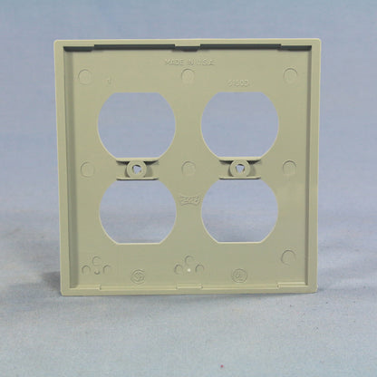 Eagle Gray 2-Gang Receptacle Wallplate Unbreakable Duplex Outlet Cover 5150GY
