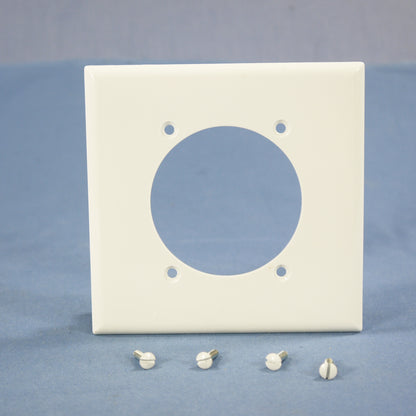 Eagle 5169W White 2-Gang Unbreakable Dryer Range Welder 2.47" Outlet Wallplate