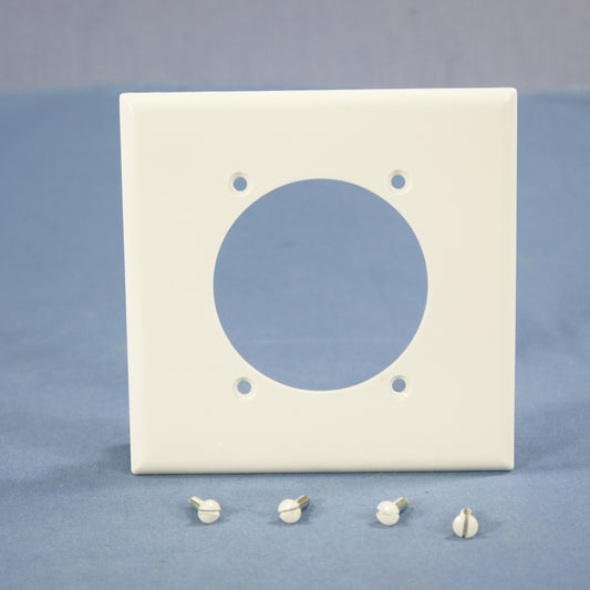 Eagle 5169W White 2-Gang Unbreakable Dryer Range Welder 2.47" Outlet Wallplate
