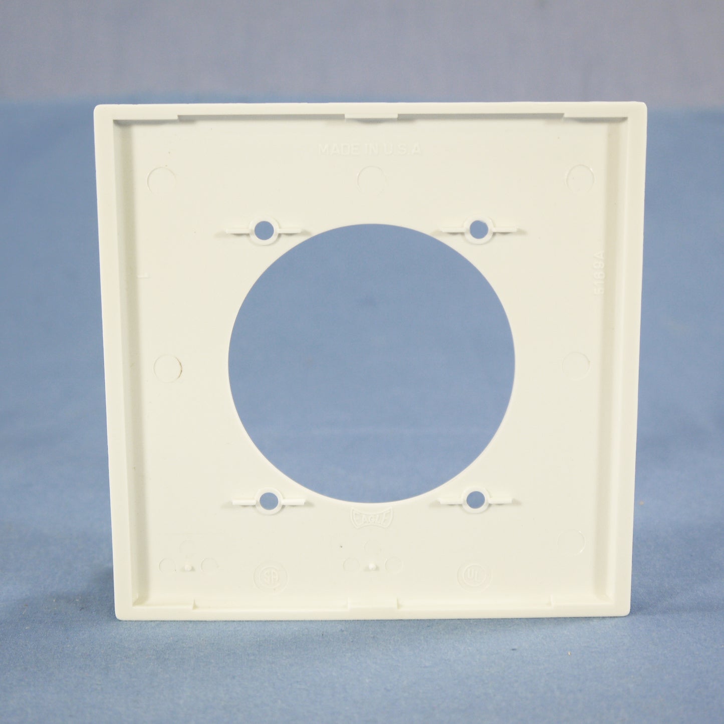 Eagle 5169W White 2-Gang Unbreakable Dryer Range Welder 2.47" Outlet Wallplate