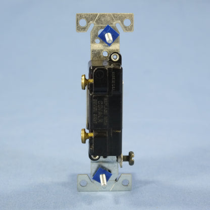 Eagle Brown Single Pole Toggle Light Switch CO/ALR Aluminum Bulk 15A 5221-7B