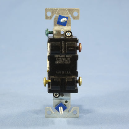 Eagle Brown 3-Way Toggle Wall Light Switch CO/ALR Aluminum Wiring 15A 5223-7B