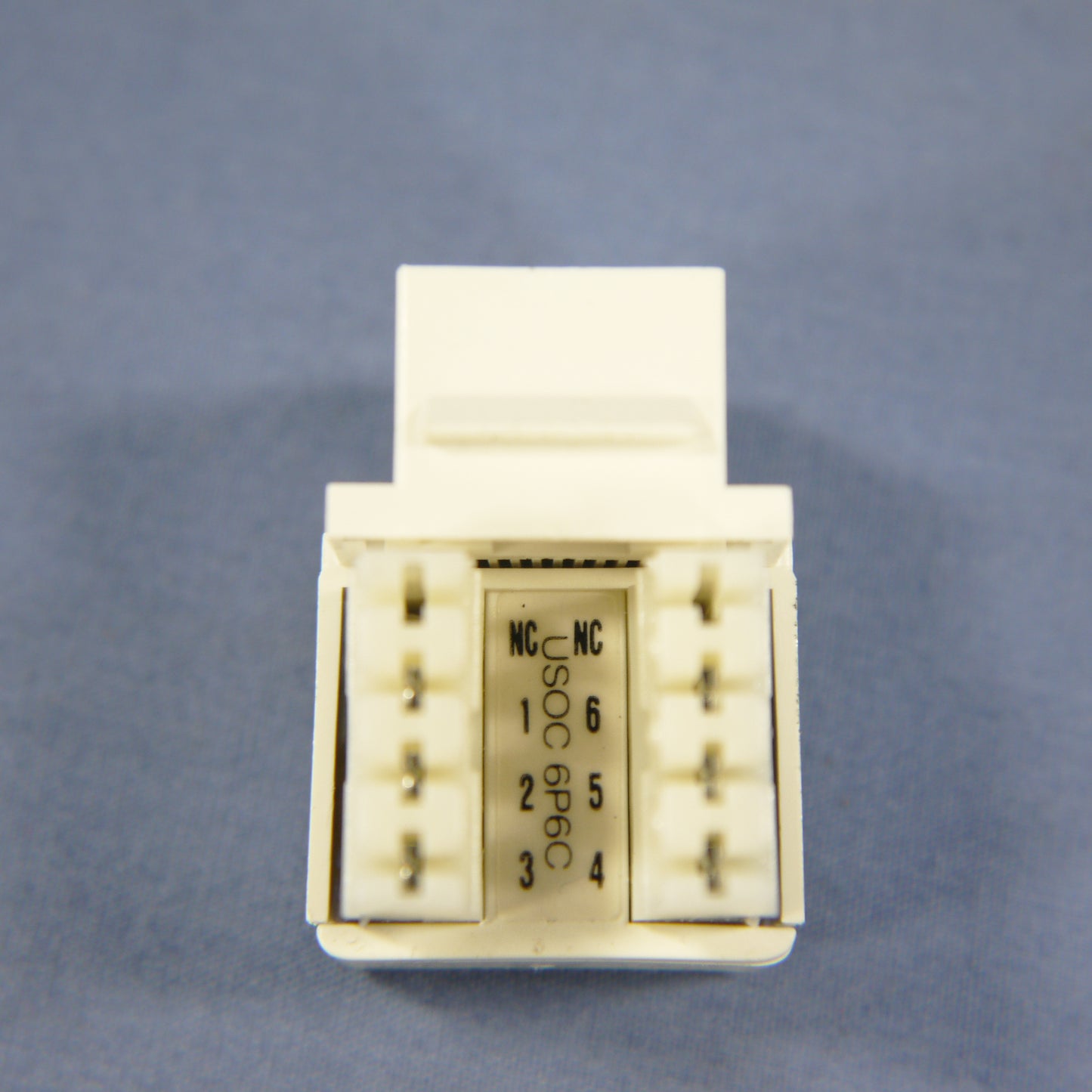 Eagle White Cat 3e Snap-In 110 Style 6-Wire USOC Modular Phone/Data Jack 5511W