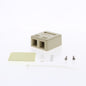 Eagle 5532V Ivory Commercial Grade 2-Port Surface Mount Office Box 110 Style