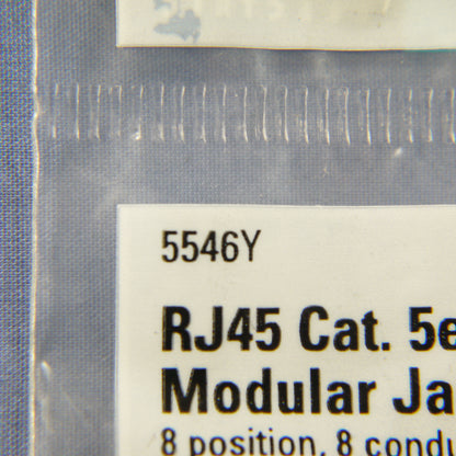 Cat 5 Snap-In Modular Jack 110 Style 8-Position 8-conductor Eagle Yellow 5546Y
