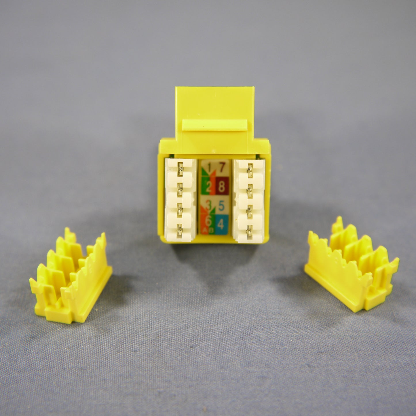 Cat 5 Snap-In Modular Jack 110 Style 8-Position 8-conductor Eagle Yellow 5546Y