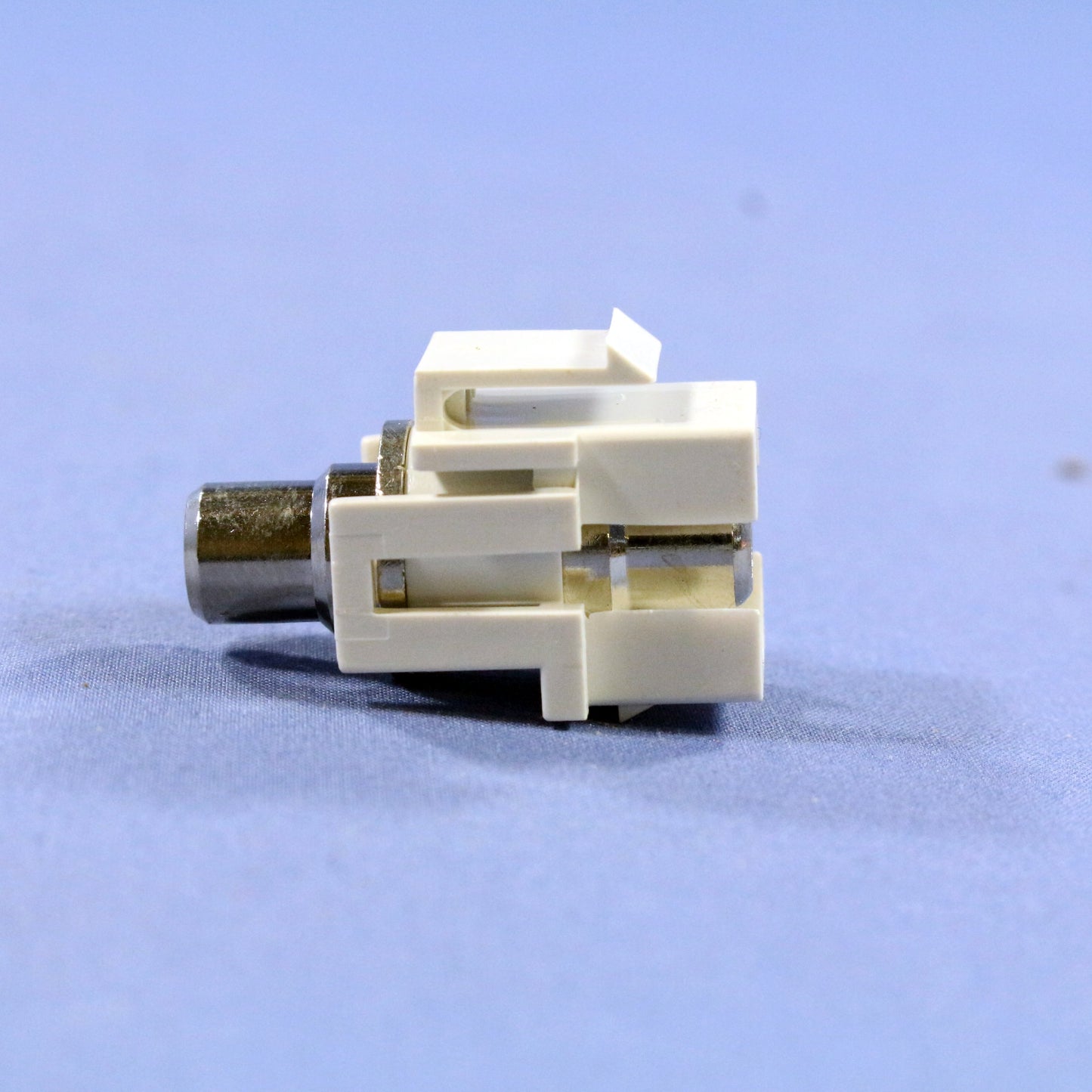 Eagle 5553W White Modular TV Video Connector RCA Speaker Cable Jack Insert RG6
