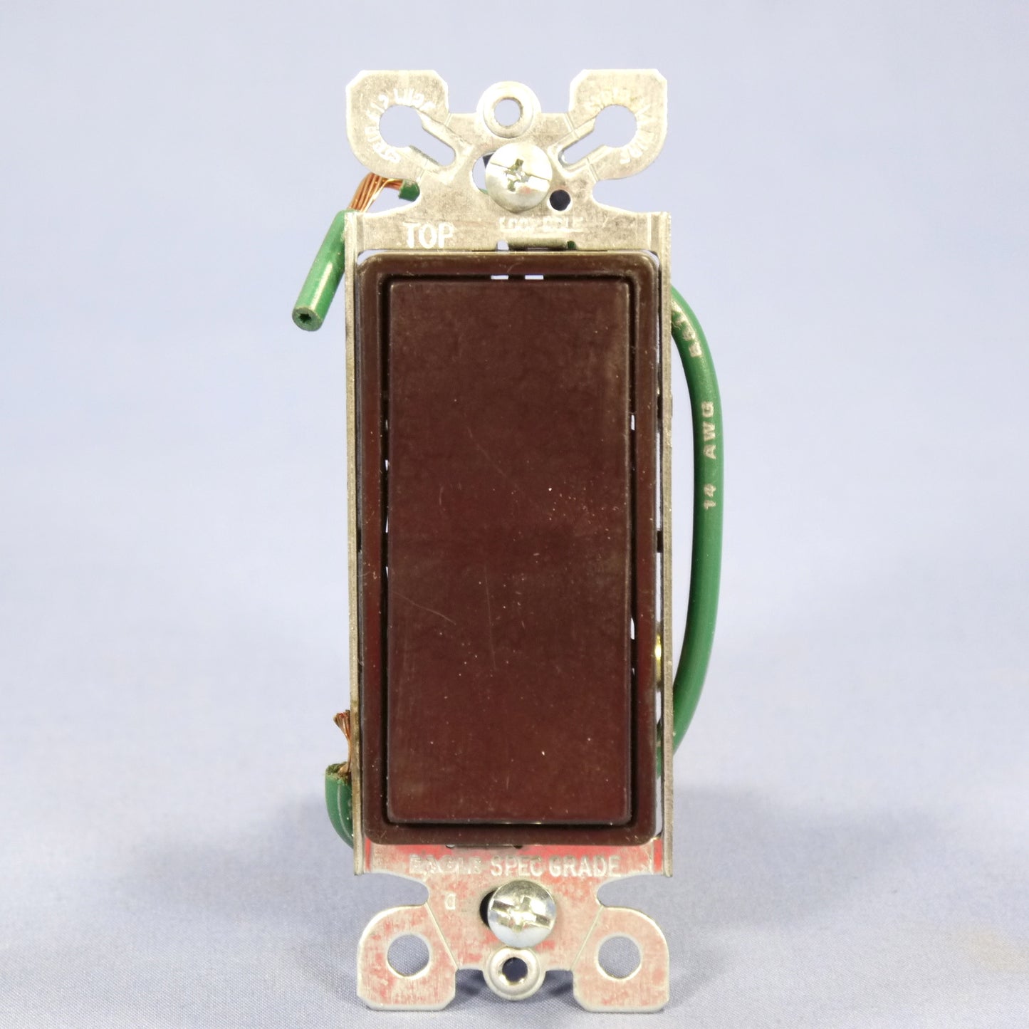 Eagle 6504B Brown Commercial Grade 4-Way Decorator Rocker Wall Light Switch 15A