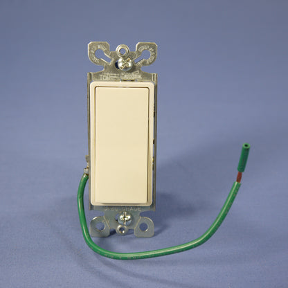 Eagle 6504LA Light Almond Decorator Rocker Wall Light Switch 4-Way 15A 120/277V