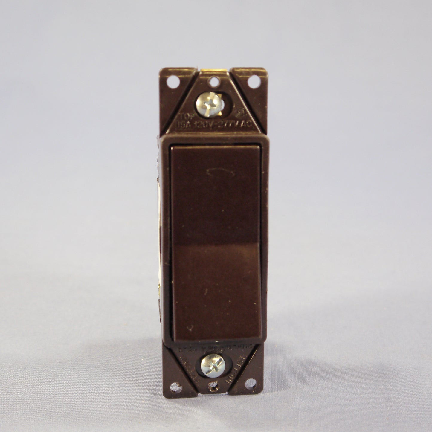 Eagle 6604B Brown Framed 4-Way Decorator Rocker Wall Light Switch 15A 120/277V