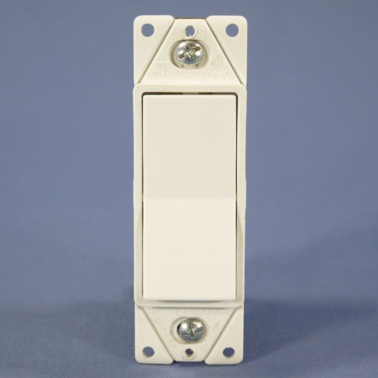 Eagle White Framed 4-Way Decorator Rocker Wall Light Switch 15A 120/277V 6604W
