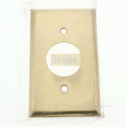 Eagle 84091 Brass 1-Gang Standard Single 1.406 Outlet Receptacle Wallplate Cover