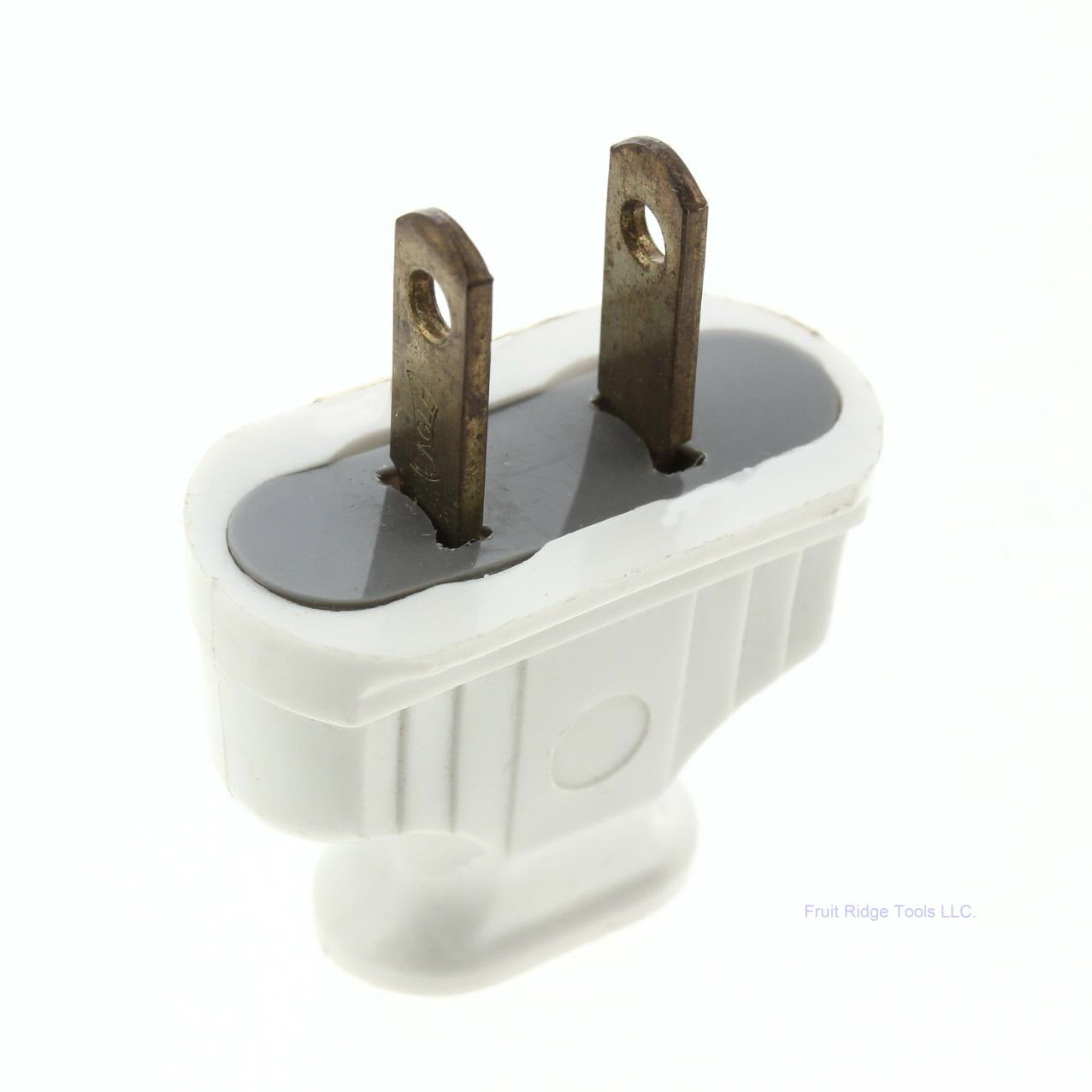 59 Eagle White Commercial Straight Blade Flat Handle Plugs 15A 125V Nema 912W