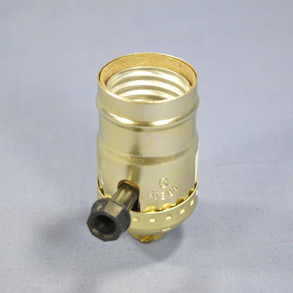 Eagle Turn Knob 3-Way Light Socket Brass Lamp Holder Electrolier 1/8" IPS 925ABD