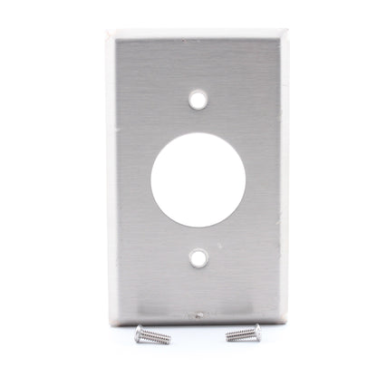 Eagle 93091 Stainless Steel 1-Gang 1.40" Receptacle Single Outlet Wallplate