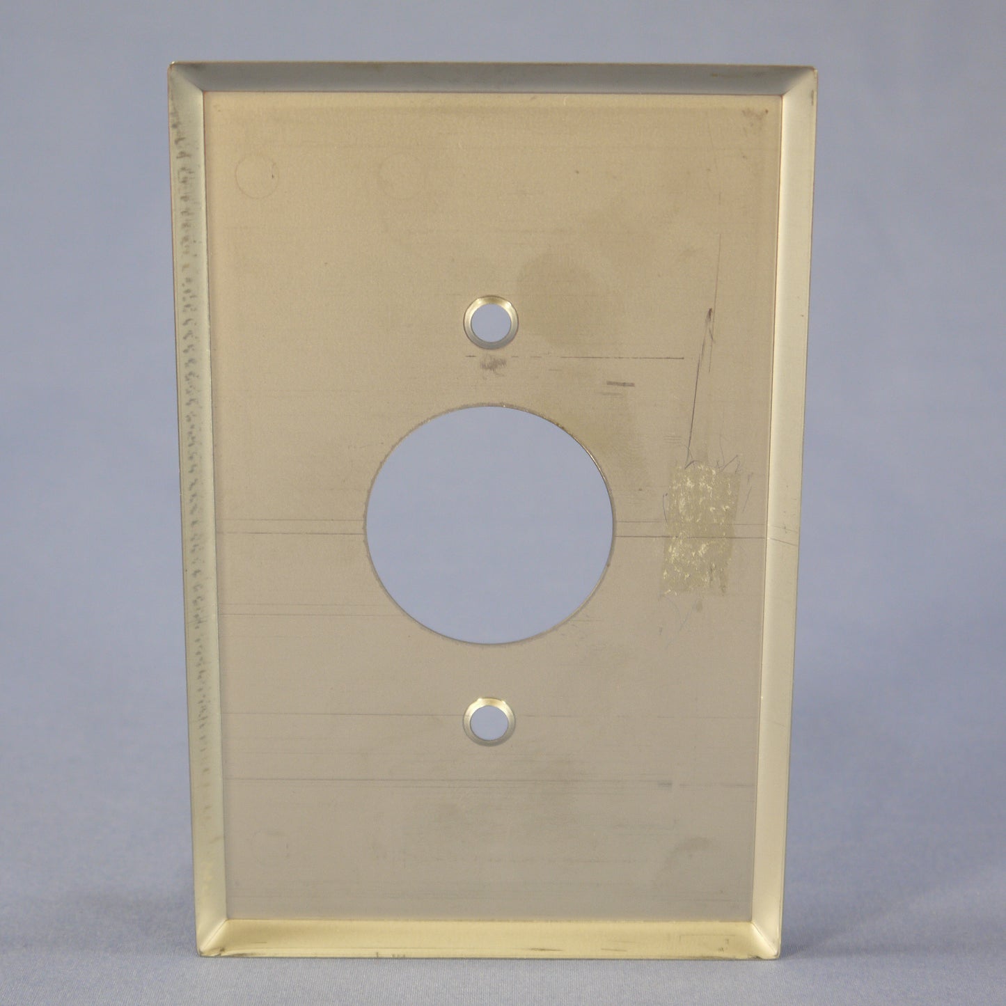 Eagle Oversized Jumbo Stainless Steel 1.406" Receptacle 1G Wallplate Cover 93891