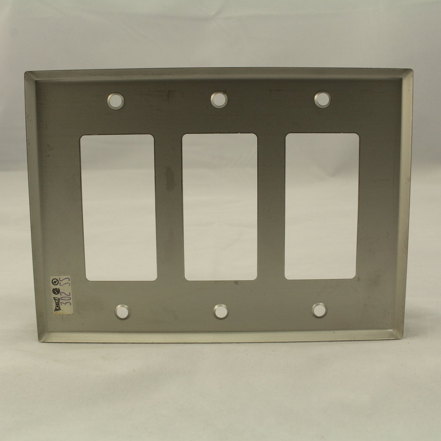 Eagle Non-Mag Mid-size Stainless Steel 3G Decorator Wallplate Cover Gfci 93936
