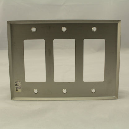 Eagle Non-Mag Mid-size Stainless Steel 3G Decorator Wallplate Cover Gfci 93936