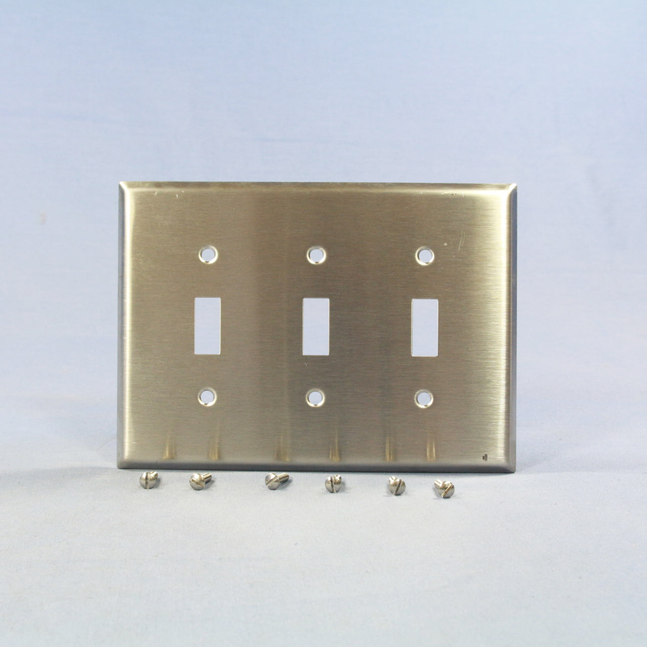 Eagle Non-Mag Mid-size Stainless Steel 3G Toggle Switch Wallplate Cover 93973