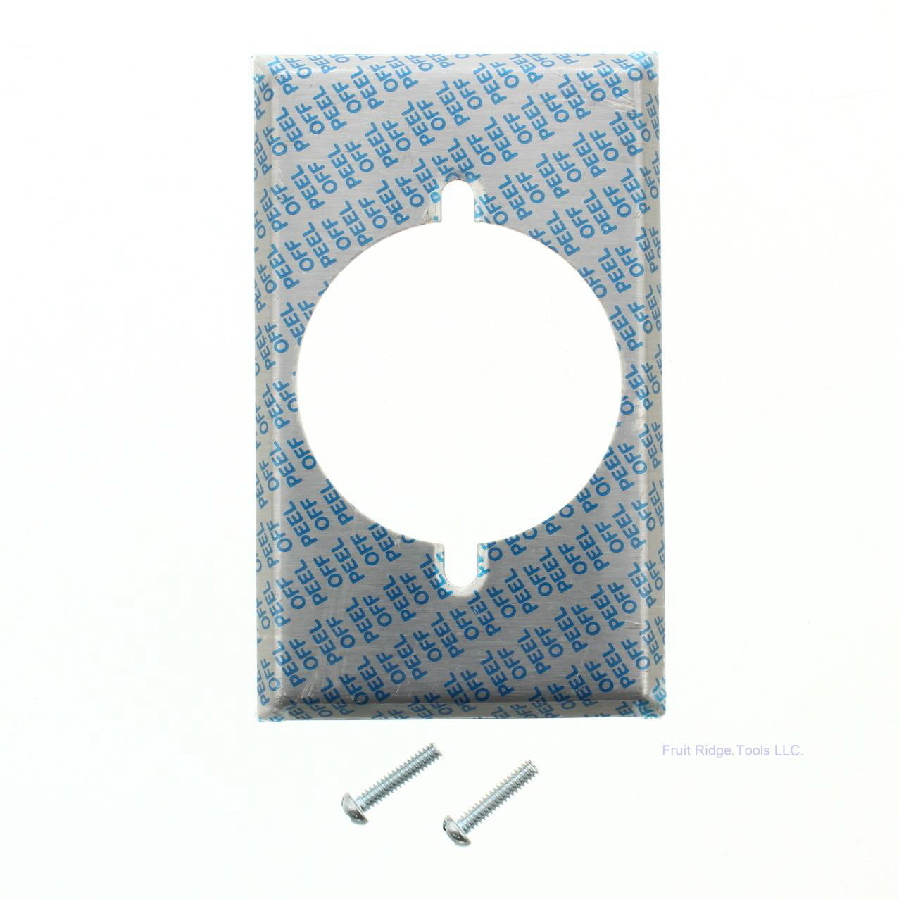 Eagle 97221 Stainless Steel 1-Gang 2.156" Hole Power Receptacle Outlet Wallplate