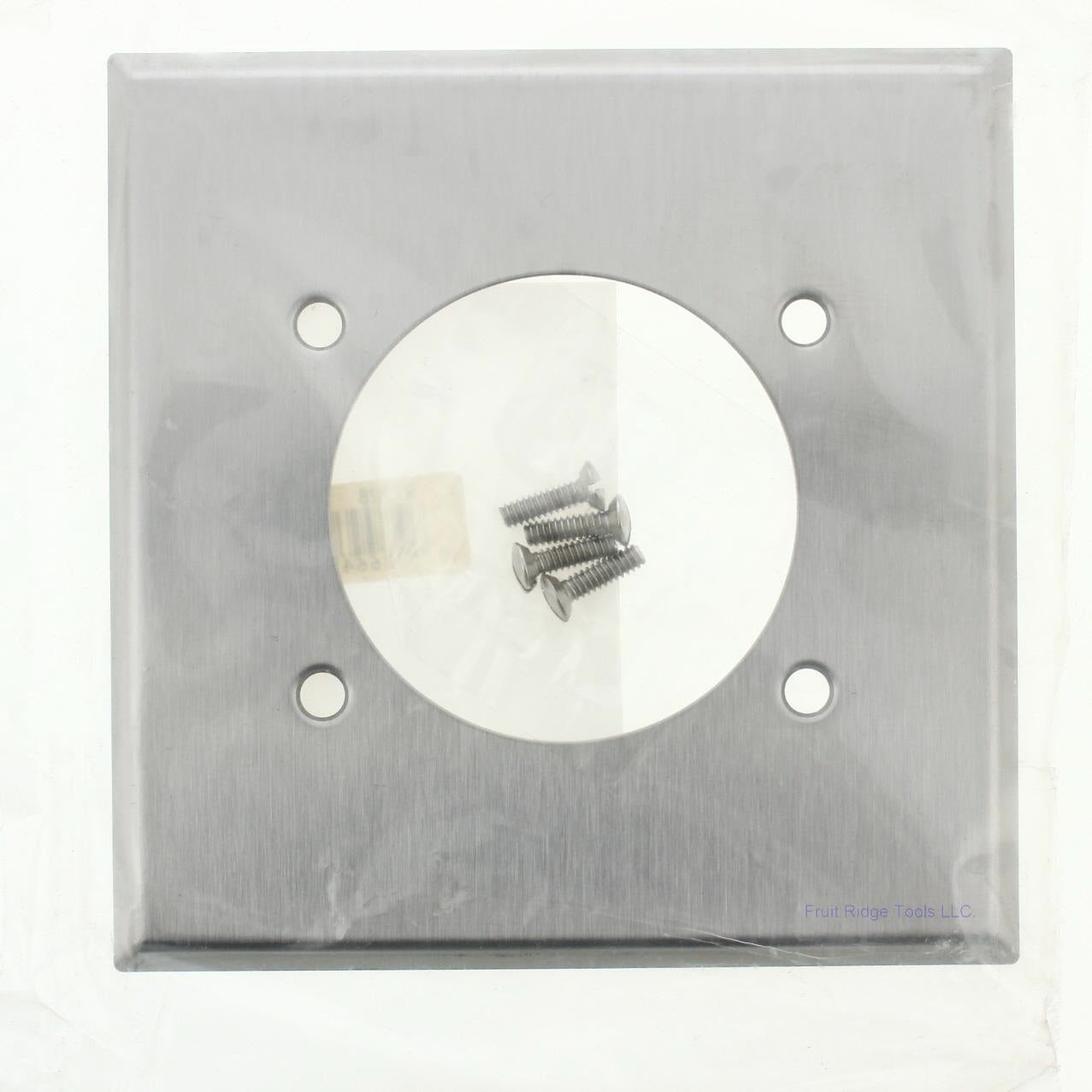 Eagle Standard Stainless Steel Dryer Range Welder 2.156" Outlet Cover Wallplate