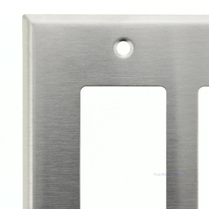 Eagle Magnetic Mid-size Stainless Steel 3G Decorator Wallplate Cover Gfci 93936