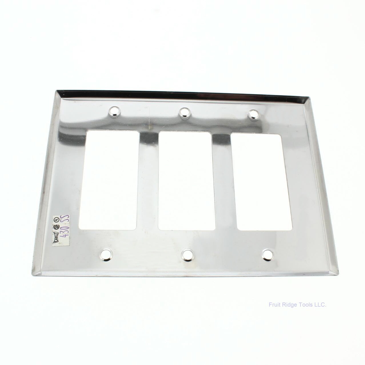 Eagle Magnetic Mid-size Stainless Steel 3G Decorator Wallplate Cover Gfci 93936