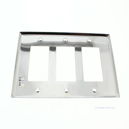 Eagle Magnetic Mid-size Stainless Steel 3G Decorator Wallplate Cover Gfci 93936