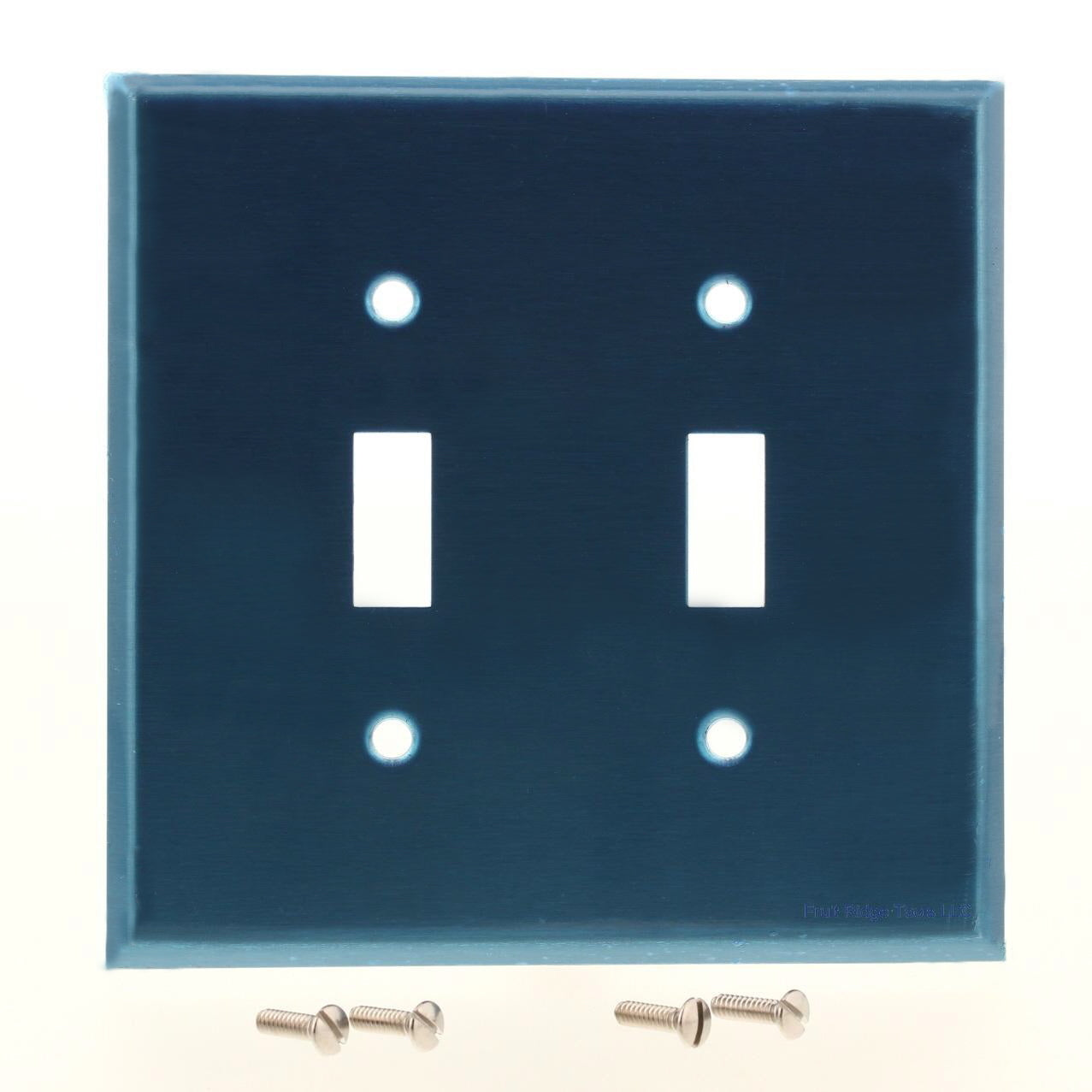 Eagle Magnetic Mid-size Stainless Steel 2G Toggle Switch Wallplate Cover 97972