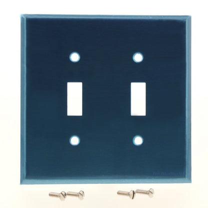 Eagle Magnetic Mid-size Stainless Steel 2G Toggle Switch Wallplate Cover 97972