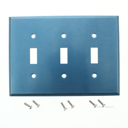 Eagle Magnetic Mid-size Stainless Steel 3G Toggle Switch Wallplate Cover 97973