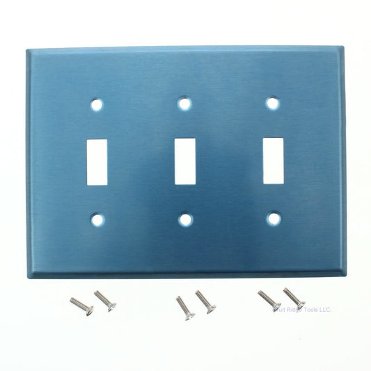 Eagle Magnetic Mid-size Stainless Steel 3G Toggle Switch Wallplate Cover 97973