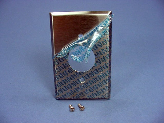 Eagle Non-Magnetic Stainless Steel 1.406 Receptacle Wallplate Outlet Cover 97991