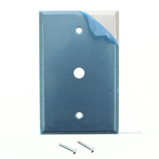 Eagle 97996 Stainless Steel 1-Gang Magnetic .375" Phone Jack TV Cable
