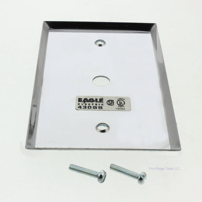 Eagle 97996 Stainless Steel 1-Gang Magnetic .375" Phone Jack TV Cable