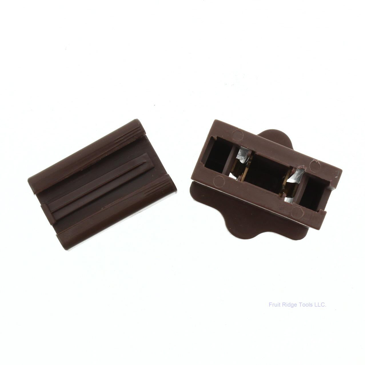 Eagle Brown E-Z Wire Polarized Straight Blade Connector Plug 15A 1-15R BP1906B