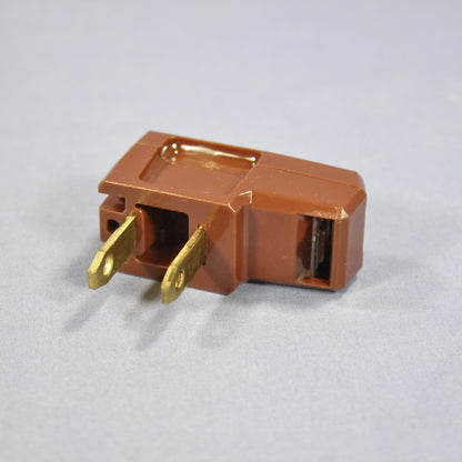 Eagle Brown Plug Right Angle Side Mount 15A 125V Non-Polarized 1-15P BP2600B
