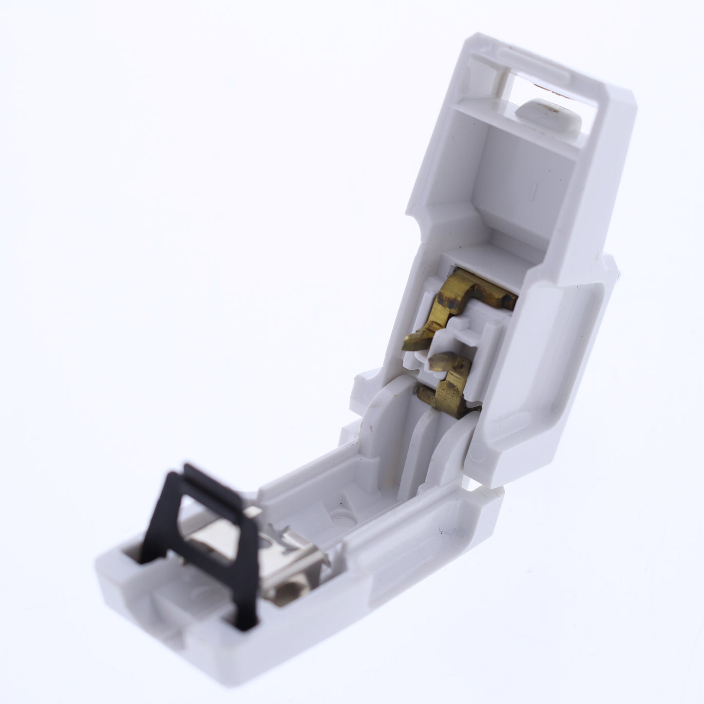 Eagle White Faded Plug Right Angle Side Mount 15A Non-Polarized 1-15P BP2600W