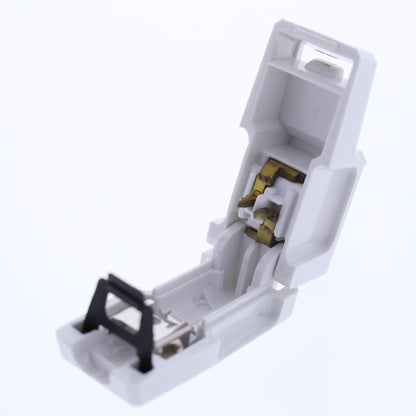 Eagle White Faded Plug Right Angle Side Mount 15A Non-Polarized 1-15P BP2600W