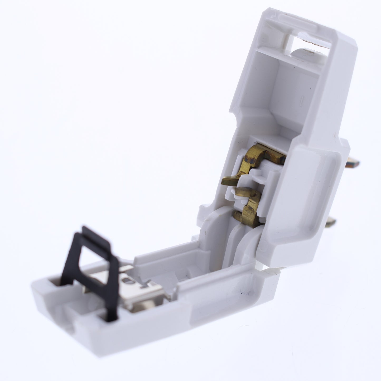 Eagle White Faded Plug Right Angle Side Mount 15A Non-Polarized 1-15P BP2600W