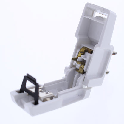 Eagle White Faded Plug Right Angle Side Mount 15A Non-Polarized 1-15P BP2600W