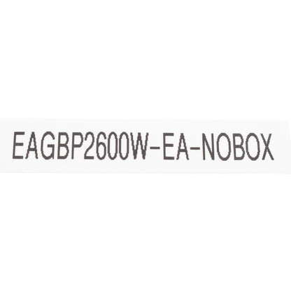 Eagle BP2600W White 15A Non-Polarized Plug Right Angle 1-15P 125V Side Mount