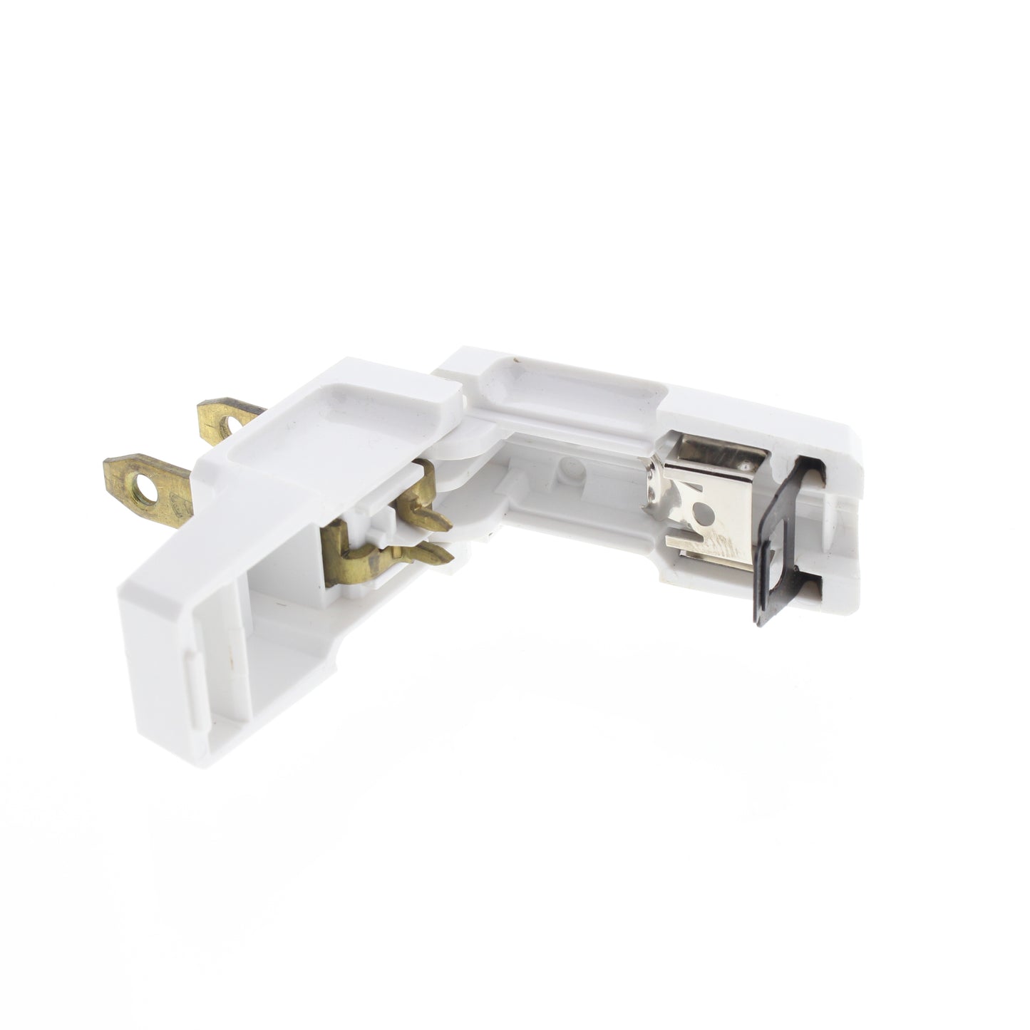 Eagle BP2600W White 15A Non-Polarized Plug Right Angle 1-15P 125V Side Mount