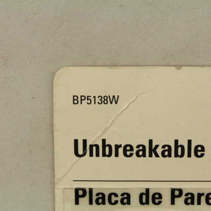 Eagle BP5138W White 2-Gang Toggle Duplex Unbreakable Standard Wallplate Cover