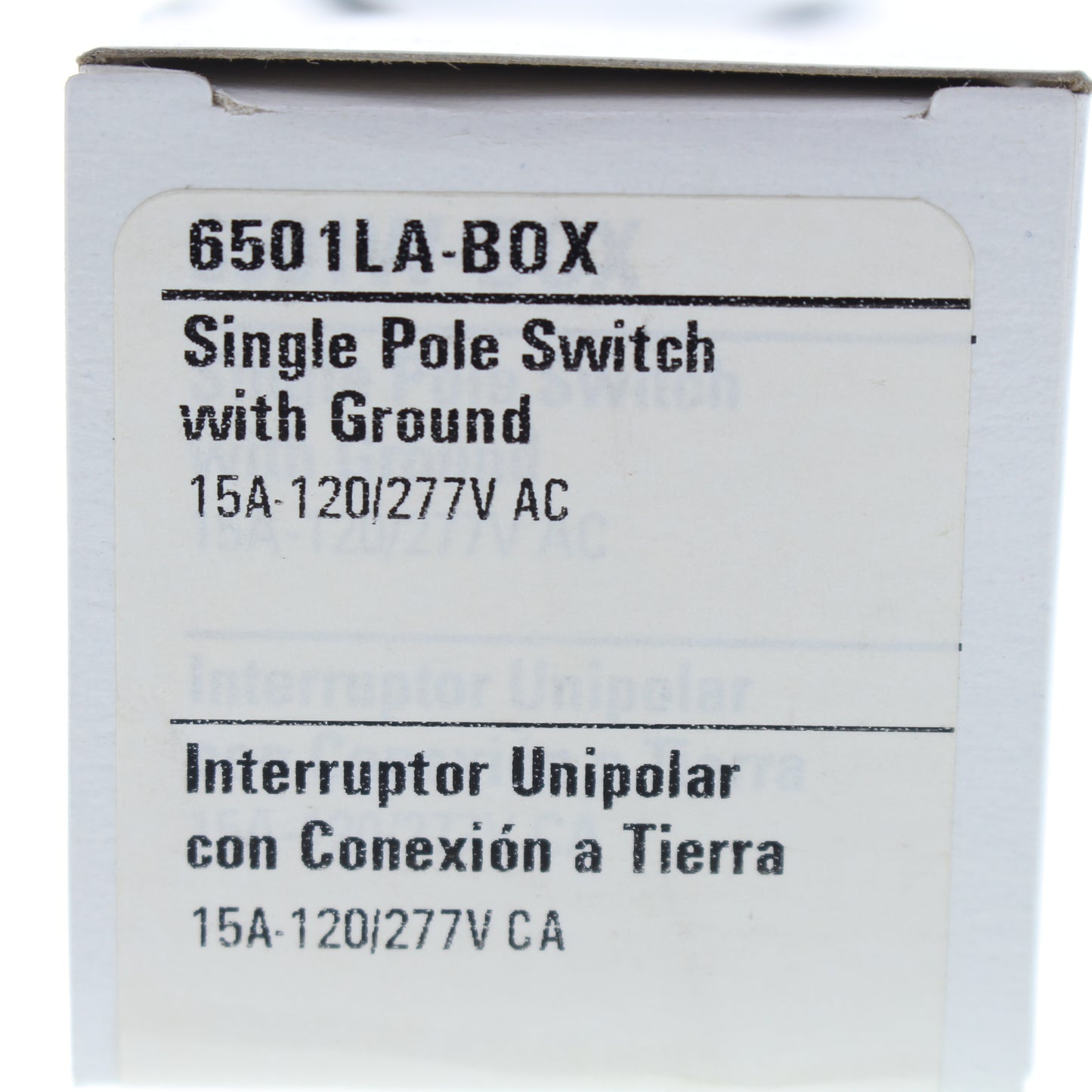 Eagle 6501LA Lt Almond Decorator Rocker Wall Light Switch Framed Single Pole 15A