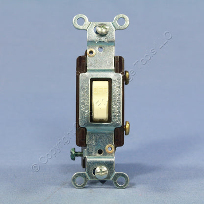 Eagle Almond COMMERCIAL Grade Single Pole Toggle Light Switch 15A Bulk CS115A